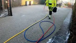 Resinbound driveway jetwashing in Stoke On Trent