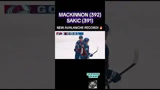 Nathan #MacKinnon breaks Colorado #Avalanche record from legendary Joe #Sakic 🔥 #goavsgo #nhl #fyp