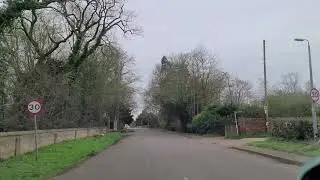 Driving through Tempsford Church End, Bedfordshire