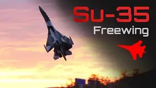 Freewing Su-35 ✈️ Inverted and Upright High Alpha in a PERFECT SUNSET!