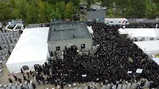 DRONE VIDEO: Yartzheit Of Satmar Rebbe In Kiryas Joel |  כ