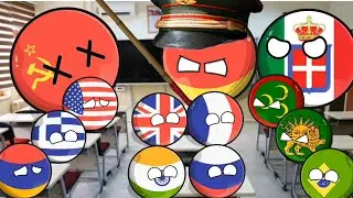 Ülkeler Okulda part 30: 🇩🇪Almanya ve Arkadaşları Sınıfı Bastı (Countryballs Türkçe Animasyon)