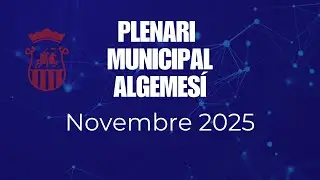 Plenari Municipal d’Algemesí - Novembre 2025