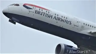 British Airways Boeing 787-9 (G-ZBKD) takeoff from NRT/RJAA (Tokyo - Narita) RWY 34L