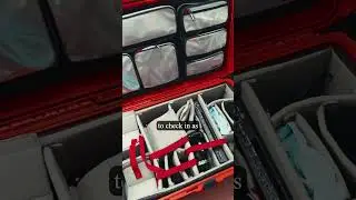 How I pack my camera gear when travelling on a plane #cameras #whatsinmycamerabag #videoproduction