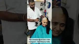 Gujju Women Hair Donation || Headshave || Hair Donation 9723211354