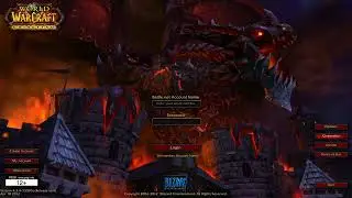WoW Cataclysm Login Screen - The World Reborn in Fire | World of Warcraft Music