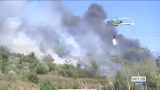 Ortona - Torna a bruciare il Fosso Peticcio