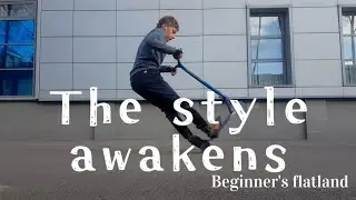 The style awakens. Beginner's flatland on a scooter edit. 2017