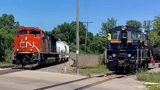 CN on the Manistique Sub in Menominee, Marinette, & Peshtigo. July of 2023. 