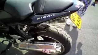 ma z1000 avec pot yoshimura sans chicane