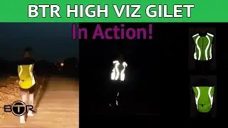 BTR High Visibility Reflective Gilet. Great for Cycling, Running, Horse Riding & More!