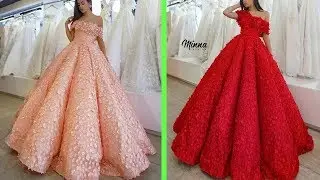 Latest party wear dress designs collections 2018 | gown dress design images/Long Gown Dress Picture