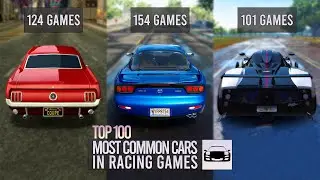 The TOP 100 Most Common Cars in Racing Games