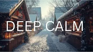 10 Hours of Heavy Snow at a Silent German Christmas Market (4K Sleep Ambience)