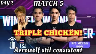 PMPL SEA FINAL S2 : MATCH 5 DAY 2 &bull; SECRET THAILAND TRIPLE CHICKEN!! AEROWOLF KONSISTEN &bull;PUBG MOBILE