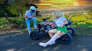 Mi Esposa se sale del Cuatrimoto - Pierna destrozada