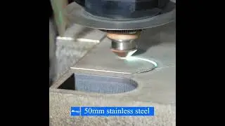 Watch 30000W Fiber Laser Cutting Machine Cut 50mm Stainless Steel