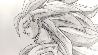 How to draw goku ssj3