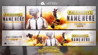 🔥🔫 PUBG Free PlayerUnknown's Battlegrounds Revamp Template 2019 - Banner, Avatar & Header