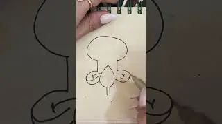 نقاشی مینیمال اختاپوس کارتونی 😄🐙 #shorts Minimalist cartoon octopus drawing 😄🐙 #Shorts