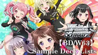 【EN WS】 【BD】 [BanG Dream! Girls Band Party! Vol.2] Sample Deck Lists
