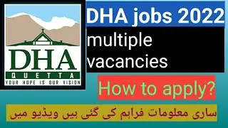 DHA jobs 2022/ Apply krny ka mukaml tareeka/Earningworld