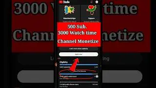 3000 watch time pe Channel monetize kare | youtube channel monetize kaise kare #monetize #trending