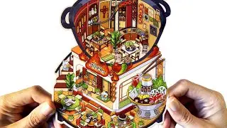 DIY a Hot Pot Restaurant 🌶🫑| [ASMR] scene stickers #33