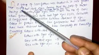 Yule's Coefficient Of Association Examples