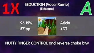 Aricin | NC feat. NRG Factory - SEDUCTION (Vocal Remix) [Extreme] +DT (8.93*) 96.15% | 752 PP if FC