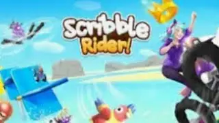 playing scribble rider