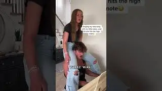 The look on his face + their singing 🔥🔥 #shorts | Brother - Sister duet!!