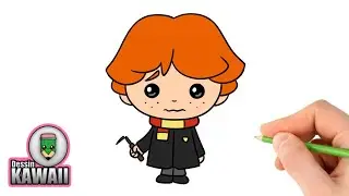 How to draw RON WEASLEY from HARRY POTTER