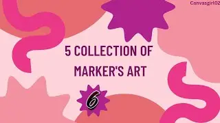 Canvas Marker Art | Satisfying Art | Asmr video | Marker Art | #art #relaxartonline #satisfyingasmr 