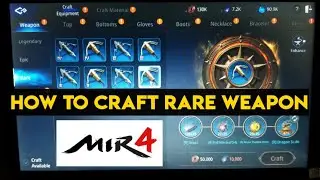 HOW TO CRAFT RARE WEAPON MIRI BOW MIR4
