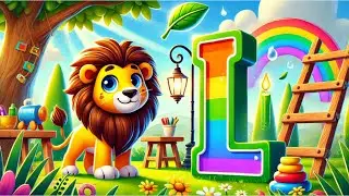 Learning the Letter L | Fun with Lions, Leaves, Lamps, and Ladders | Alphabet Song for Kids