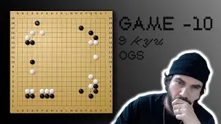 (10) Partie de Go comment&eacute;e &ndash; 9 kyu OGS &ndash; Un d&eacute;but de game un peu difficile