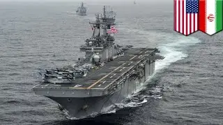 U.S. Navy destroys Iranian drone in the Strait of Hormuz - TomoNews