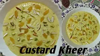 Rice Custard Kheer recipe (chawal wali custard kheer)