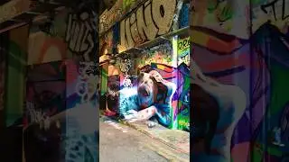 London Street Art & Graffiti (Banksy Tunnel) #shorts #london #streetart #graffiti #leakestreet