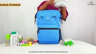 Outer Woods Baby Diaper Bag with Insulated Bottle Compartment | Maternity Bag | Baby Travel Bag