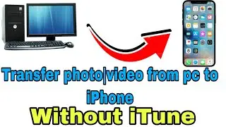 How to transfer photo video from of to iPhone without itune|pc|laptop to iPhone|itune and iphone