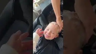 Ozzy with bangs 😭 Stella&rsquo;s first hair cut 😭 #hairvlog