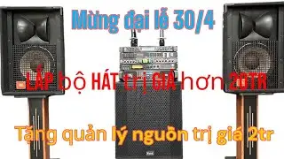 D&agrave;n karaoke 57.5tr. Loa jbl 4722a. Mừng đại lễ 30/4 lắp bộ h&aacute;t tặng quản l&yacute; nguồn. Đt 0936583140