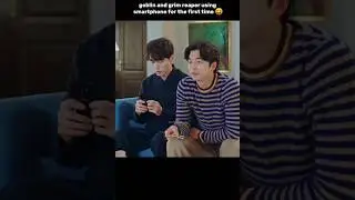 Goblin and grim reaper using smartphone 😂 #goblin #gongyoo #kdrama #fyp