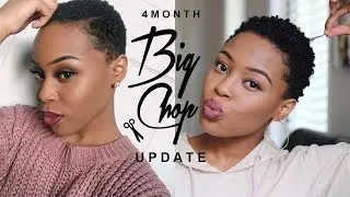 4 MONTH BIG CHOP UPDATE | IT'S FINALLY GROWING!