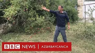 Cəbhədən 30 km aralı Bərdənin Xanərəb kəndində evin həyətinə mərmi düşüb