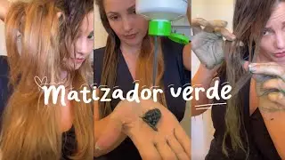 💕MATIZADOR VERDE para cabelo loiro laranja ou avermelhado 💕