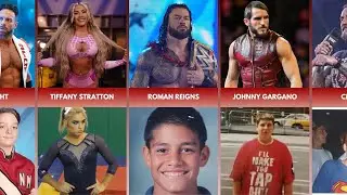 WWE Wrestler when they were kids - New rare childhood photos!
